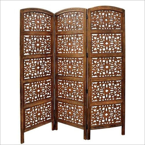 Brown 6 X 6 Feet Teak Wooden Partition