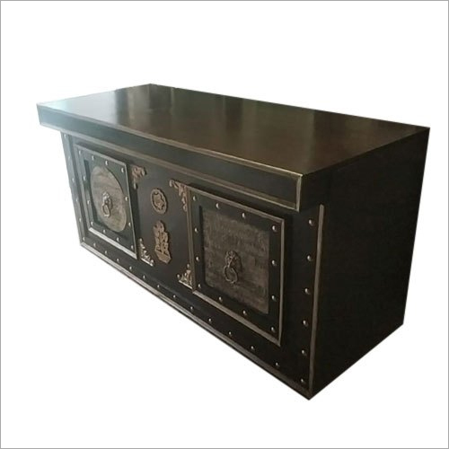 ब्लैक 6 फीट टीक वुड कैटरिंग काउंटर