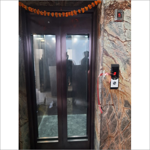Galvanized Steel Full Glass Elevator Door