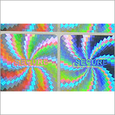 Dot Matrix Hologram Sticker - Polyester, Customizable Dimensions, Multicolor | Anti-counterfeiting, Durable, Tamper Evident, 10 Micrometer Resolution