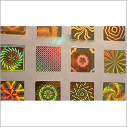 Dot Matrix Hologram Sticker - Polyester, Customizable Dimensions, Multicolor | Anti-counterfeiting, Durable, Tamper Evident, 10 Micrometer Resolution