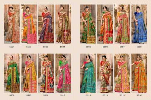 मल्टी पटोला सिल्क साड़ी