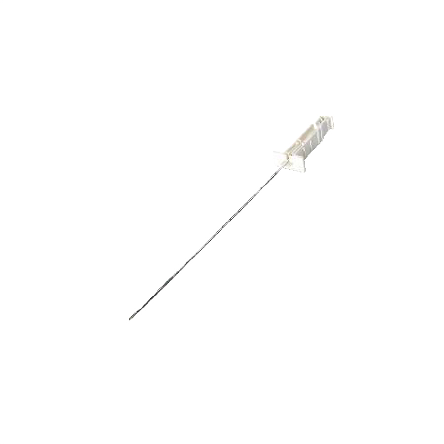 Biopsy Needle - Echogenic Sharpened Cannula for Ultrasound Guidance | Percutaneous Insertion with Centimeter Marking and Sliding Needle Stopper, Trocar Tip Option