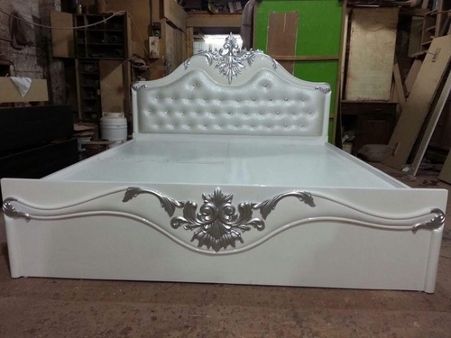 Maharaja King/Queen Size Wooden Cot (Solid Wood)