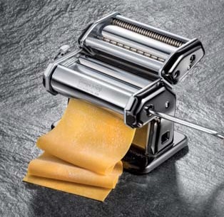 Metal Imperia Pasta Machine Black Finish Nera 150 Mm With Attachment T 2/4