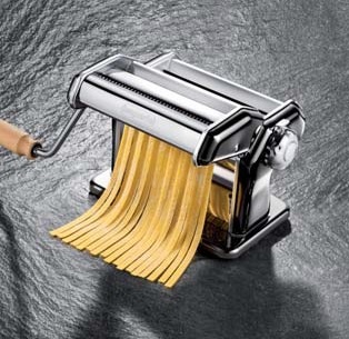 Metal Imperia Pasta Machine Black Finish Nera 150 Mm With Attachment T 2/4