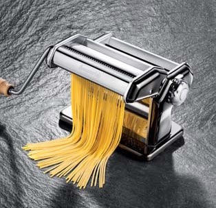 Metal Imperia Pasta Machine Black Finish Nera 150 Mm With Attachment T 2/4