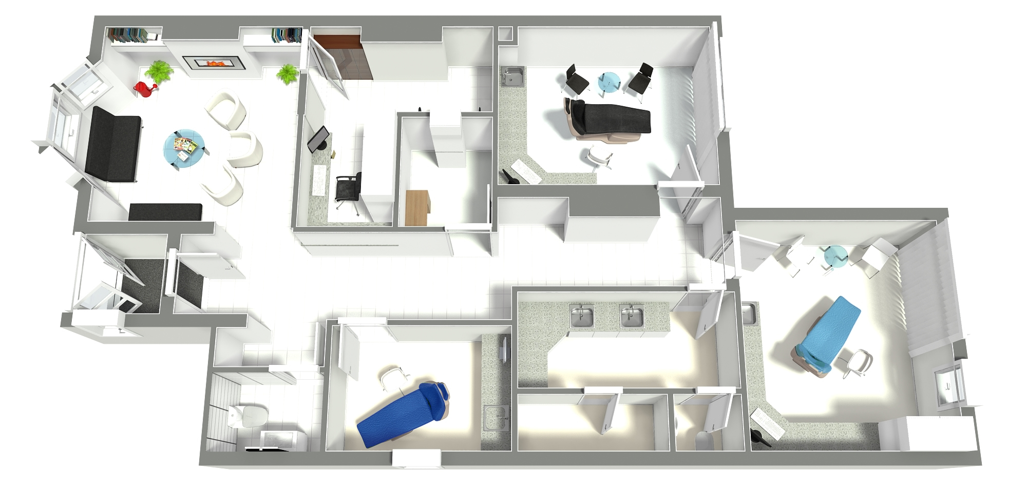 White Prefabricated Healthcare Centre