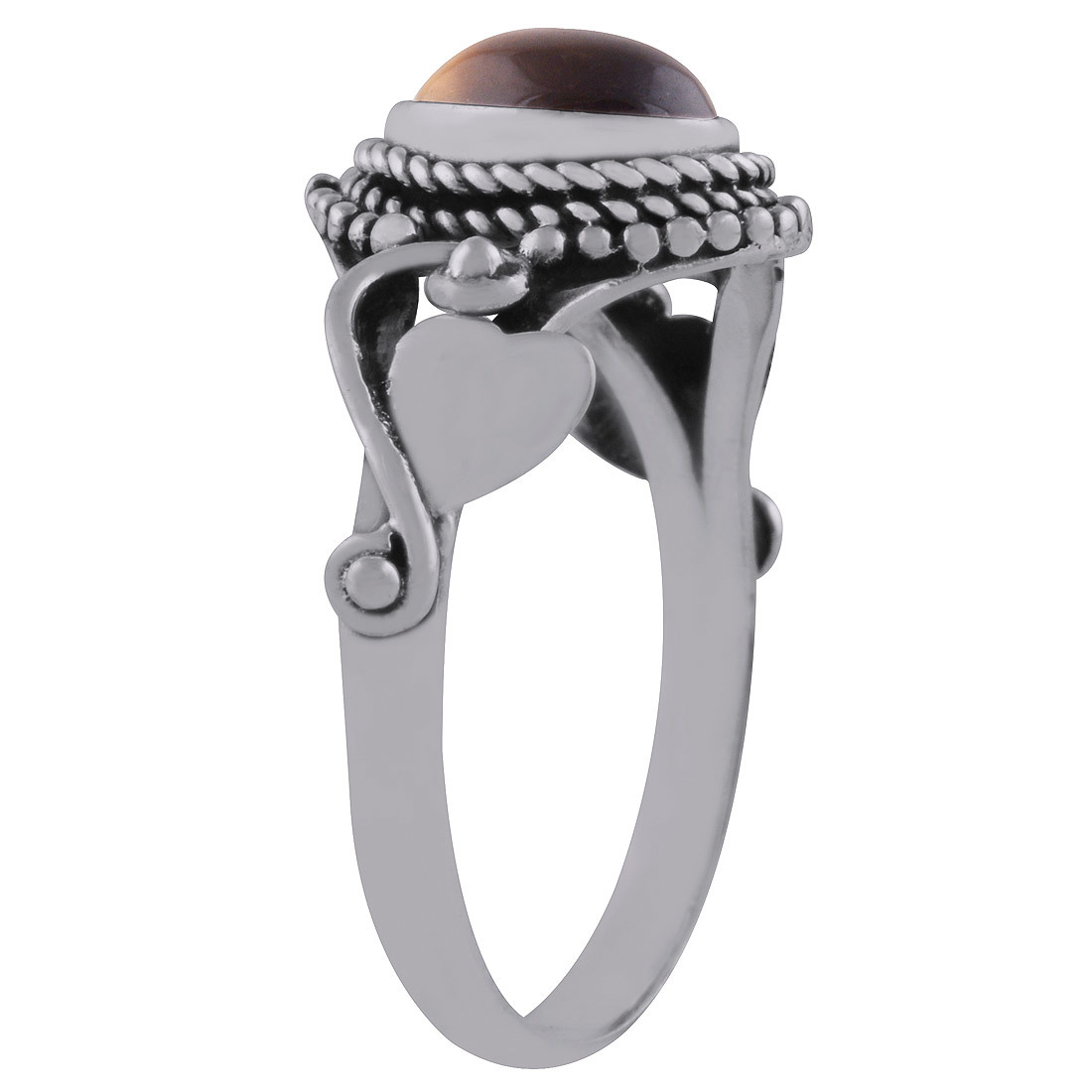 Tiger Eye Natural Gemstone 925 Sterling Solid Silver Oval Cabochon Handmade Ring