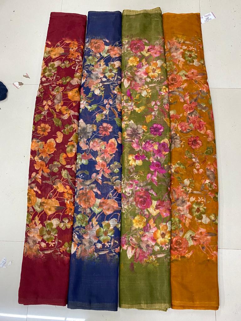 4 Colour Ladies Fancy Saree