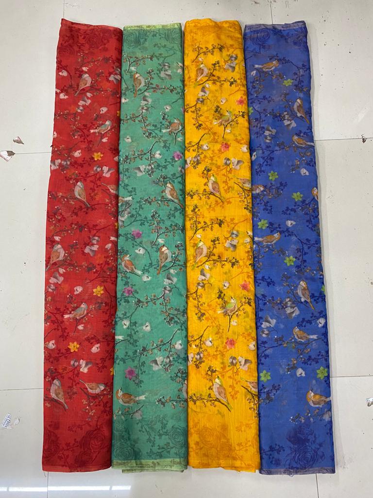 4 Colour Ladies Fancy Saree