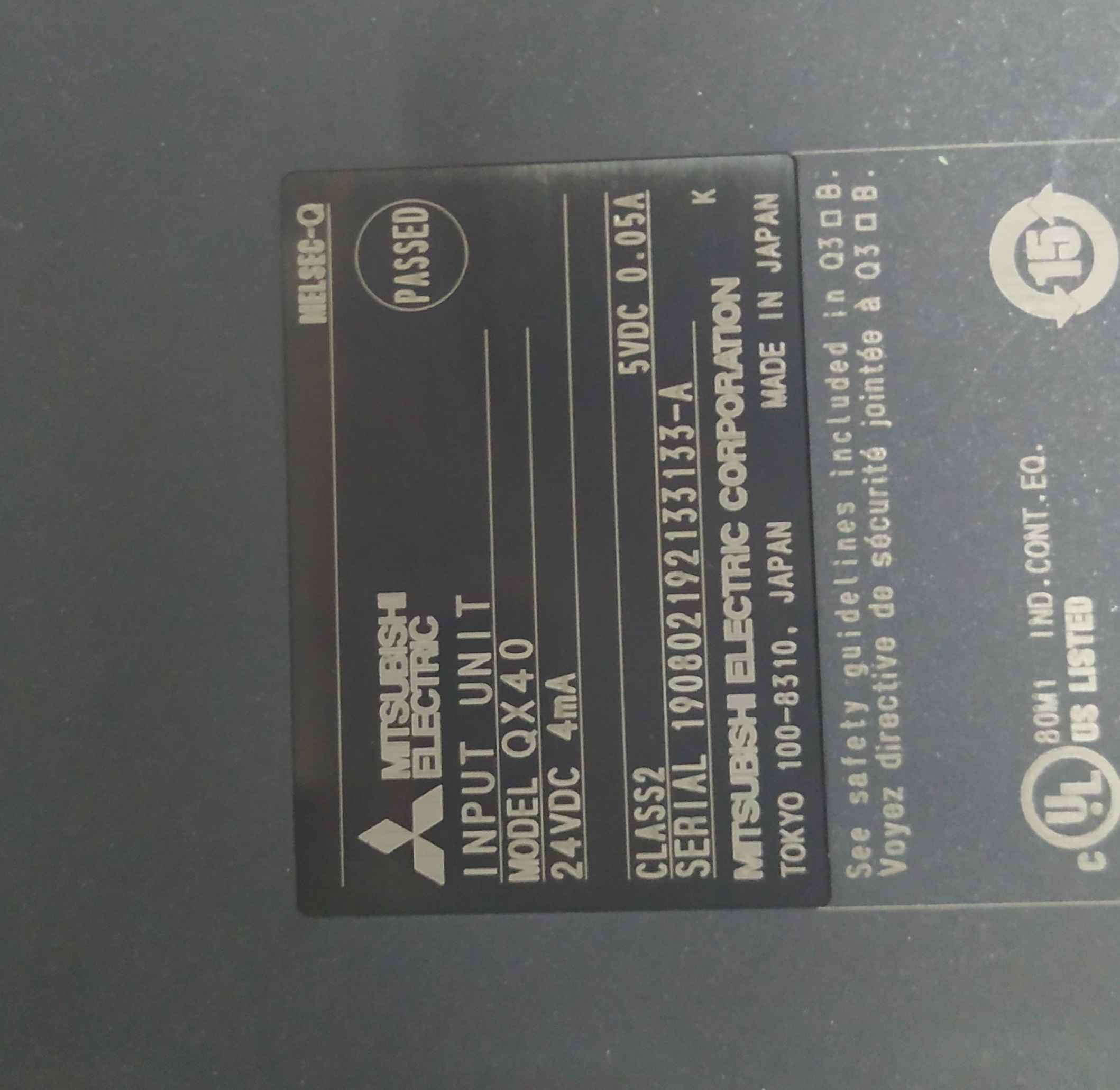 Mitsubishi Input Module Qx40