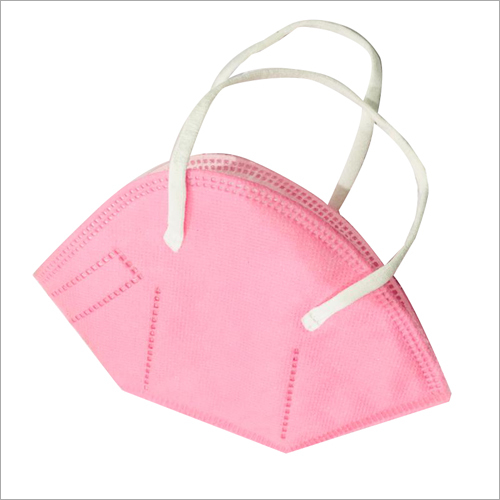 White N 95 Face Mask With Hot Air Cotton And Adjustable Headloop - 5 Layer