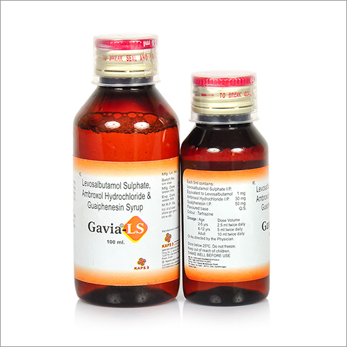 Levosalbutamol Sulphate Ambroxol Hydrochloride And Guaiphenesin Syrup - Liquid Syrup, Amber, Oral Administration, Treats Respiratory Issues in Adults and Children (6+)