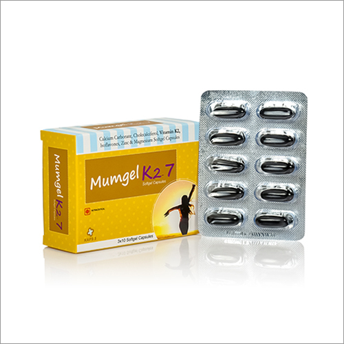 Calcium Carbonate, Vitamin K2, Isoflavones, Zinc And Magnesium Softgel Capsules