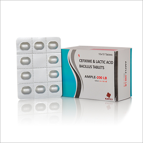 Cefixime And Lactic Acid Bacillus Tablets - Oval White Tablets | Blister Pack, Antibiotic and Probiotic Combination for Bacterial Infections