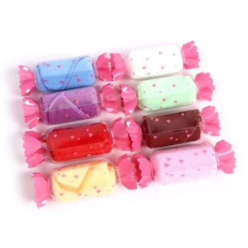 Candy Shaped Napkin - Cotton Material, 12 X 5.5 X 4.5 Cm Dimensions, Suitable For Children And Women
