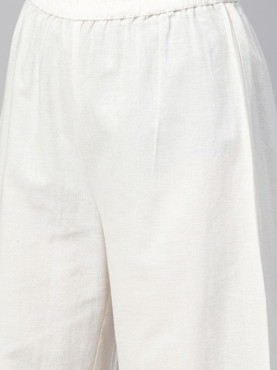 Blue N White Cotton Suit