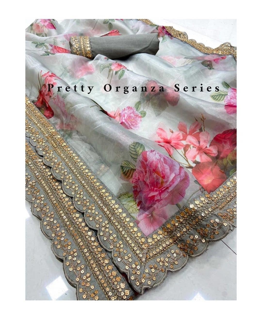 Party Wear Hit Designer Organza Saree
