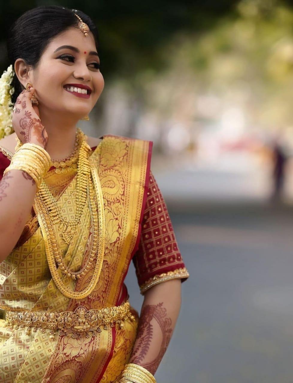 Party Wear Soft Lichi Silk Saree