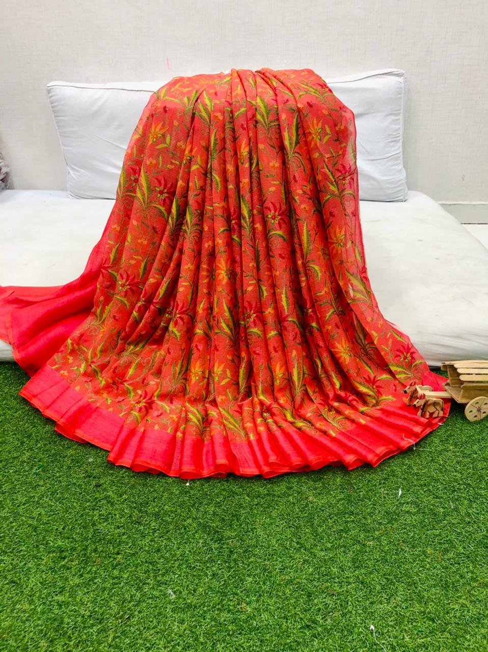 Party Wear Heavy Chiffon Barsso Saree