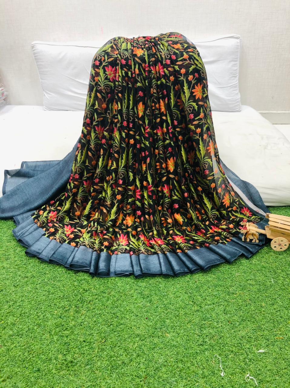 Party Wear Heavy Chiffon Barsso Saree