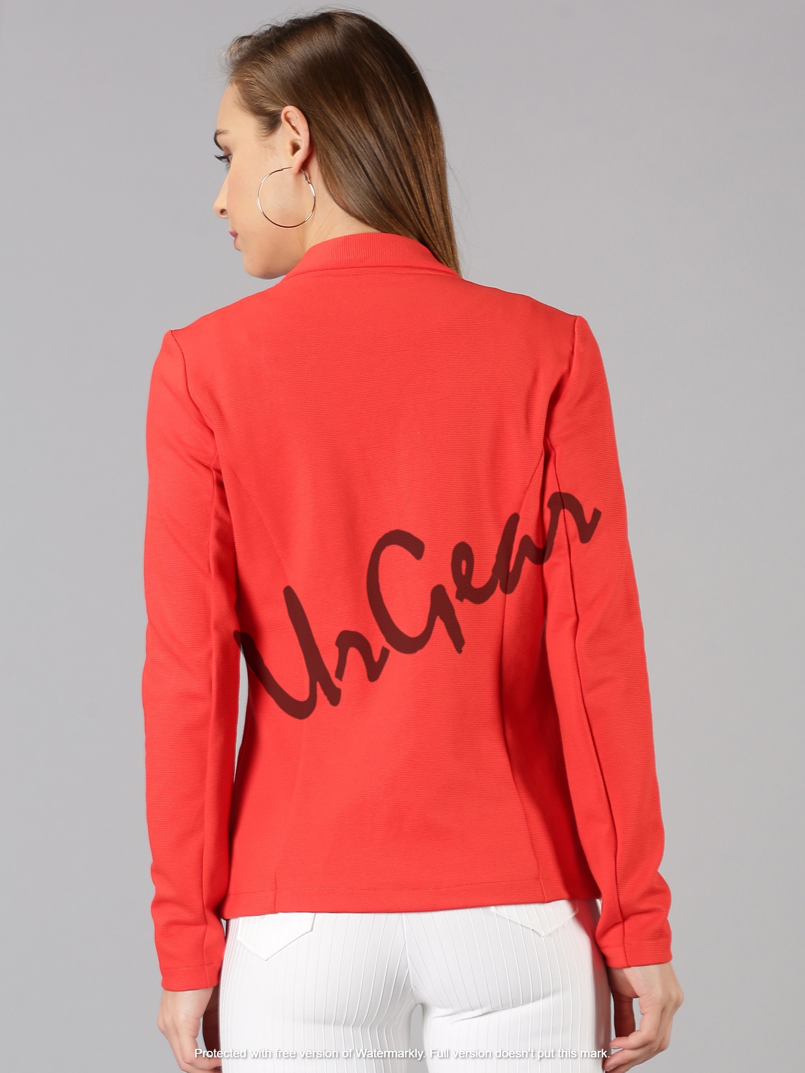 Red Urgear 100% Cotton Solid Coat