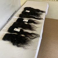 थोक प्राकृतिक वर्जिन ग्रेड रेमी इंडियन सॉफ्ट हेयर एचडी लेस क्लोजर फ्रंटल लंबाई: 10-22 इंच (इंच)