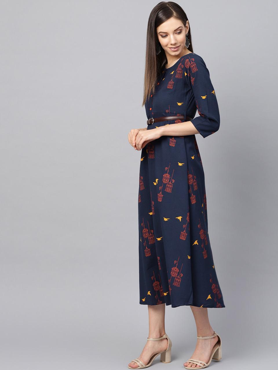 Blue Cotton Kurta