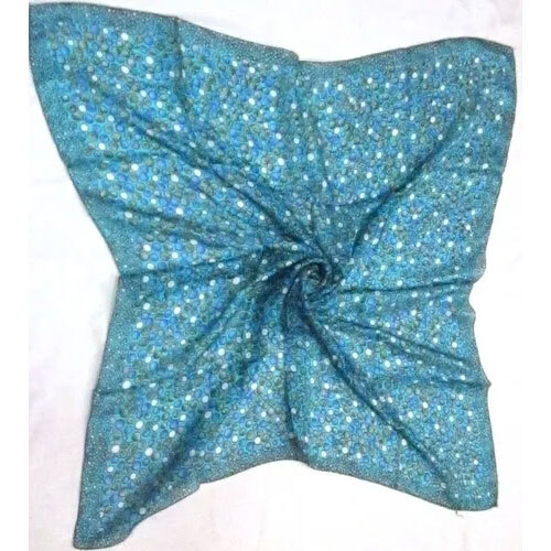Silk Tabby Square Printed Scarves - Luxurious Silk Material, Square Size, Vibrant Printed Patterns | Ideal for Daily Use, Machine Made Quality