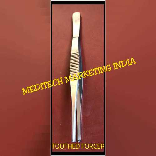Dressing Forcep - Steel, Available In 4", 5", 6", 8" Sizes | Reusable, Manual Operation, Suitable For Hospital Use