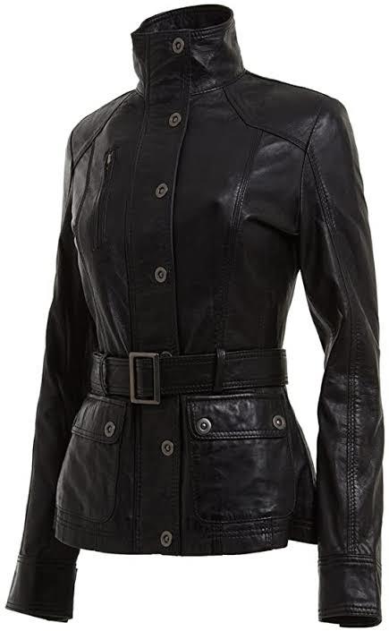 Leather Jackets - Pure Leather, Multiple Sizes | Black, Regular Fit, Long Sleeves, Stand-up Collar, Zipper Closure, Exceptional Durability And Style