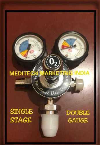 Oxygen Regulator Single Stage Double Gauge Application: Hospital