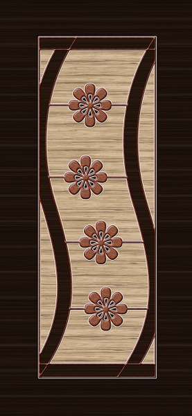 Decorative Door Print Paper - Decorative Paper, 39x84 Cm, Brown & Green Colors | Stylish Prints, Environment Friendly, Waterproof Finish