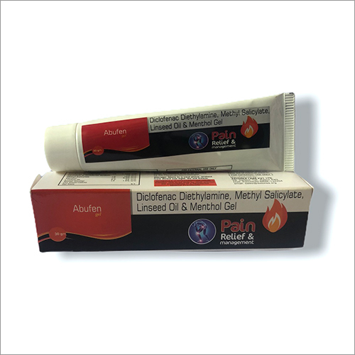 डिक्लोफेनाक डायथाइलमाइन - मिथाइल सैलिसिलेट - अलसी का तेल और मेन्थॉल जेल