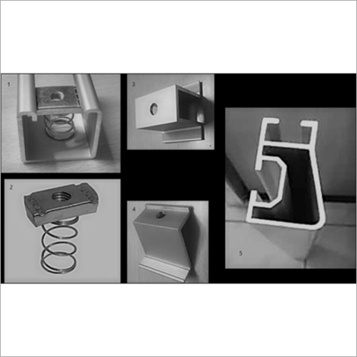 सिल्वर एल्युमिनियम सोलर प्रोफाइल