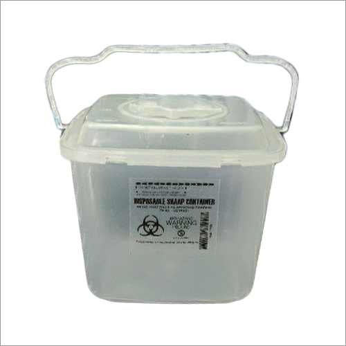1.5 L Puncture Proof Sharp Containers - Plastic, White, Ergonomic Handle, Biodegradable, Translucent, Great Tensile Strength | Available In 200 Ml, 500 Ml, 3 L, 5 L, And 12 L