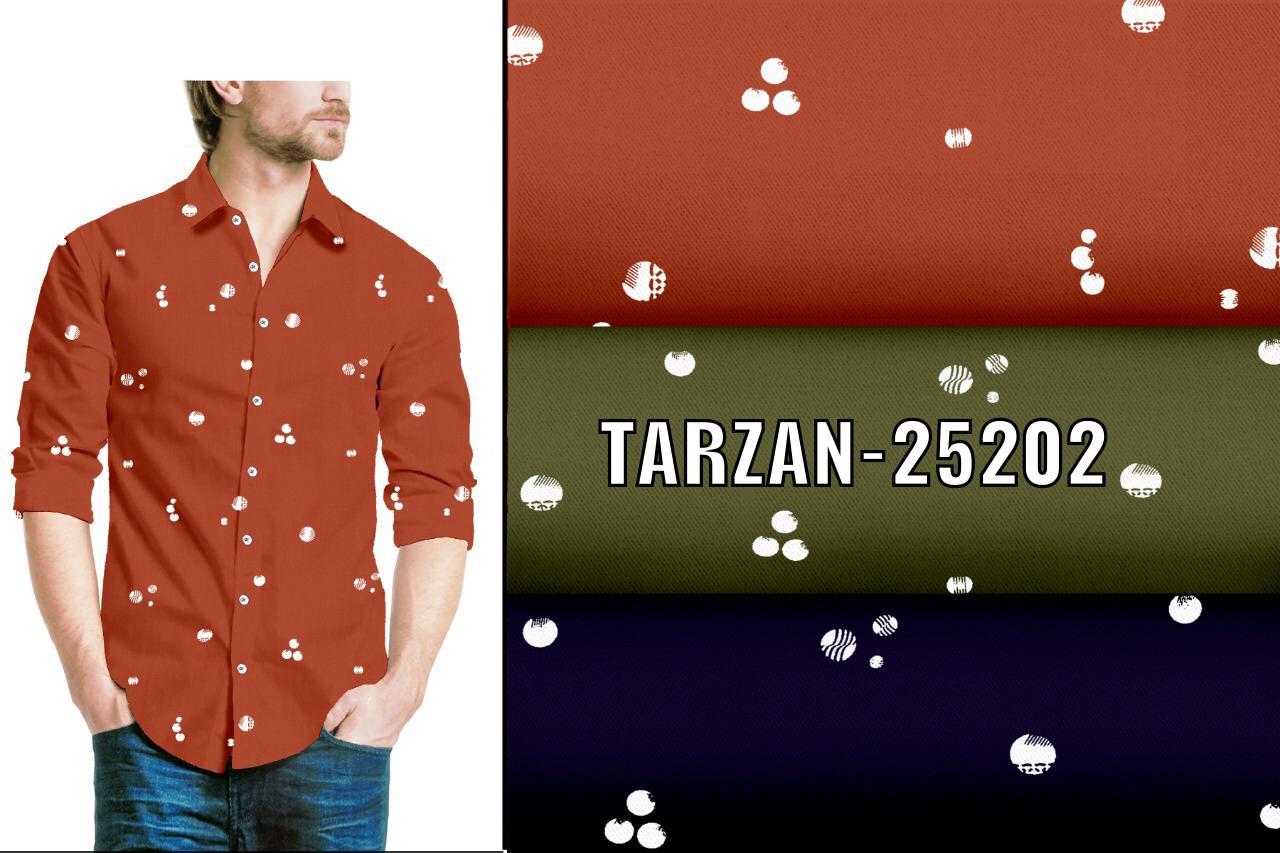Premium Digital Print Pure Cotton Shirting Fabrics - Color: 3 Colour