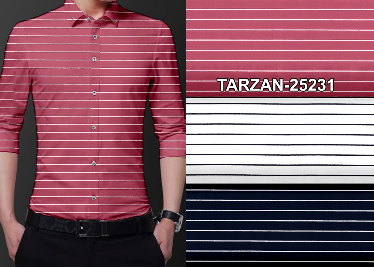 Premium Digital Print Pure Cotton Shirting Fabrics - Color: 3 Colour