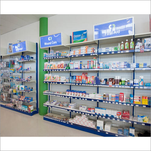 Pharmacy Display Racks - Capacity: 50 - 100/ Layer Kg
