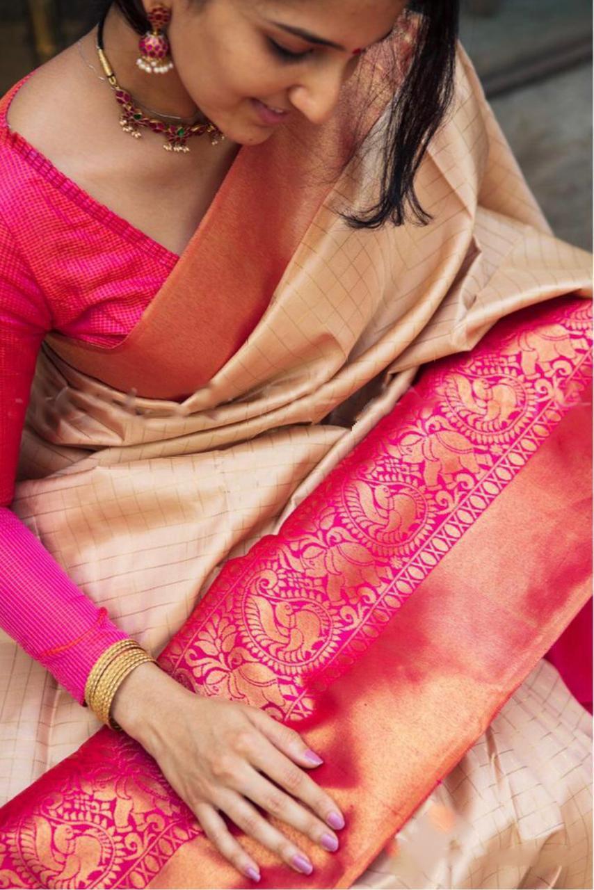 Festive Soft Lichi Silk Saree