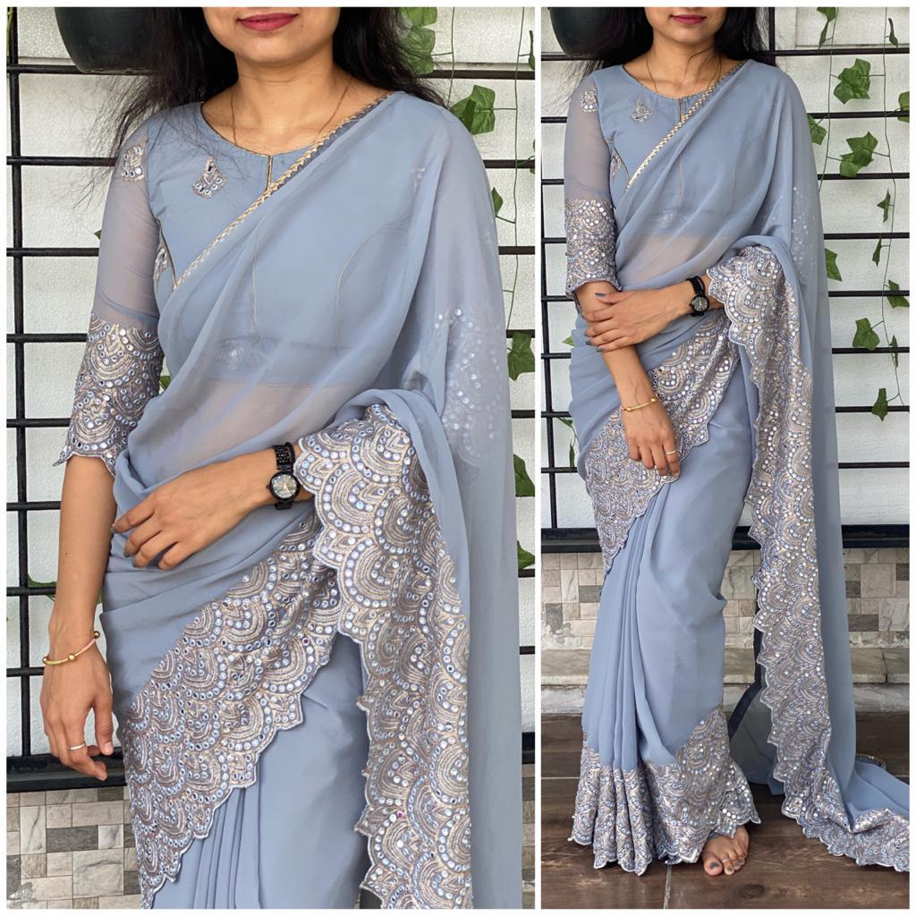 Party Wear Georgette Saree