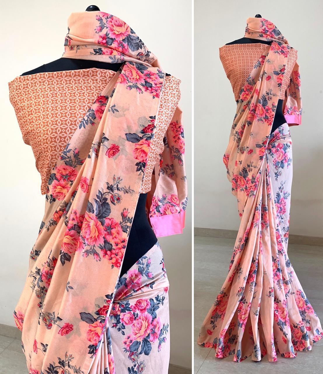Party Wear Vichitra Saree
