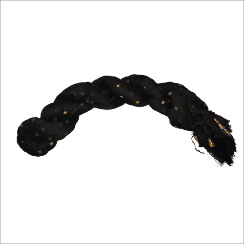 ब्लैक ड्यूड्रॉप फ़ॉइल वर्क दुपट्टा