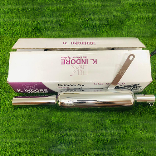 माइल्ड स्टील रॉयल एनफील्ड के इंदौरी ओल्ड मॉडल साइलेंसर