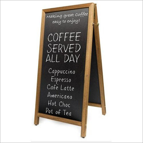 Double Sided Black Chalkboard - Advantage: Double-Sided Design Allows For More Display Space