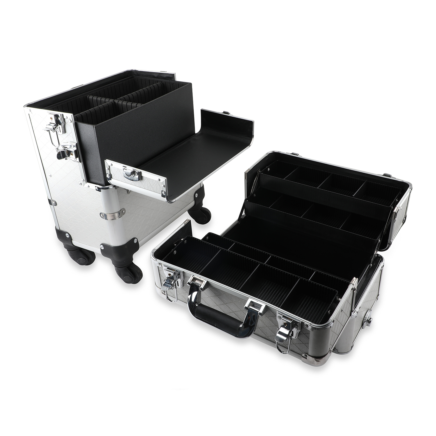 Make Up Rolling Case - Color: Black