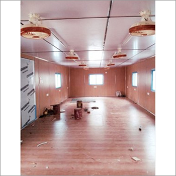Portable Labour Cabin - Rectangular Design, Paint Coated Surface Finish, Wall Panel Thickness 5-15 mm
