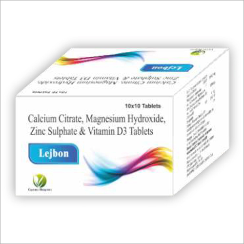 Calcium Citrate Magnesium Hydroxide Zinc Sulphate And Vitamin D3 Tablets General Medicines
