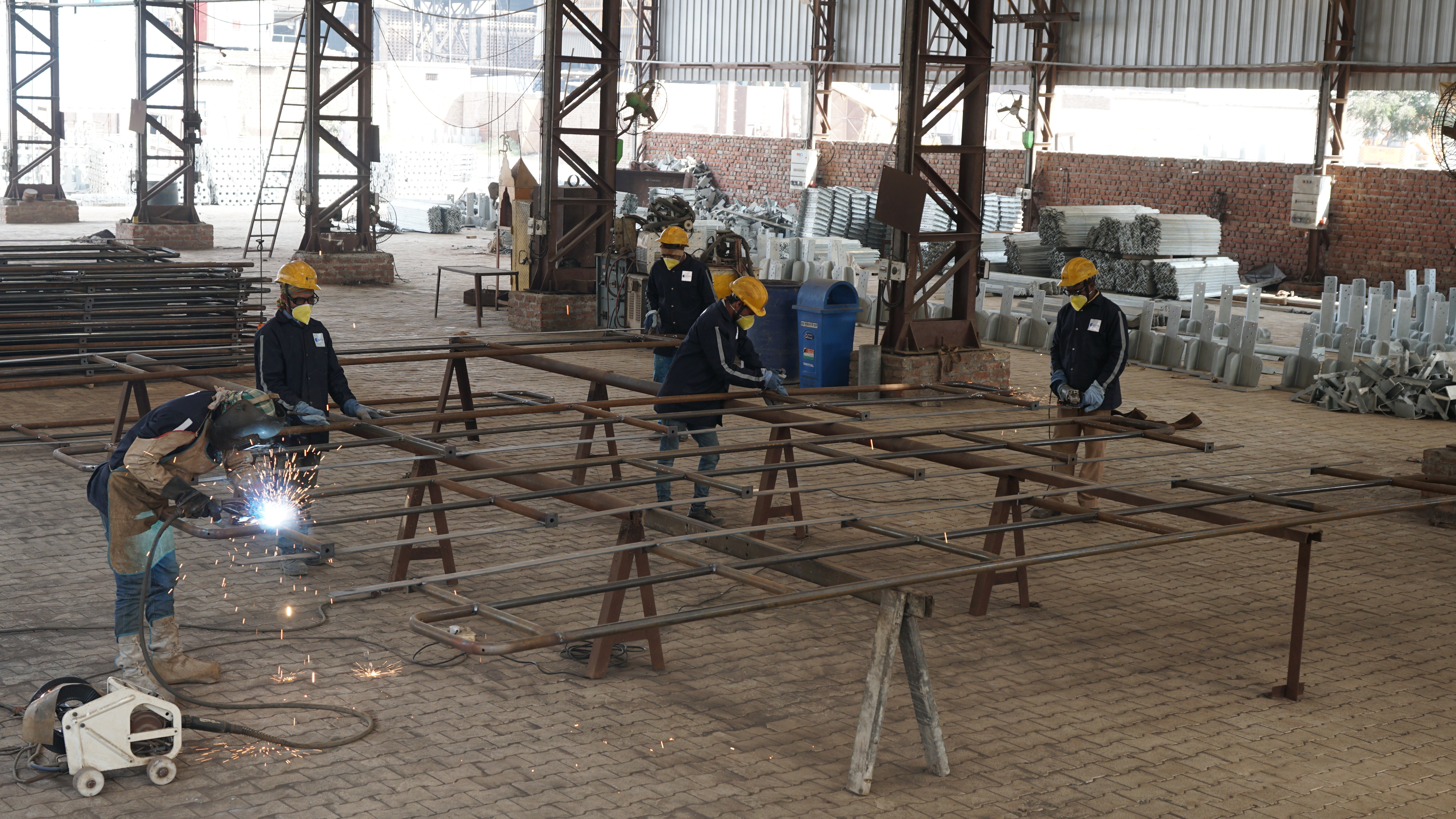 Galvanized Modular Handrail Application: Construction